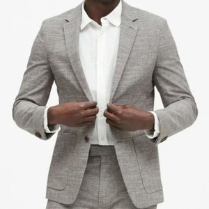 BANANA REPUBLIC BLAZER SIZE 42S SPORT COAT MODERN SLIM FIT PLAID JACKET NEW - Picture 1 of 4