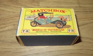 Vintage Matchbox Models Of Yesteryear Y-14 1911 Maxwell Roadster 1:48 With Box - Picture 1 of 12