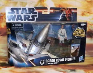 Hasbro Star Wars Naboo Royal Fighter With Obi-Wan Kenobi - Picture 1 of 1