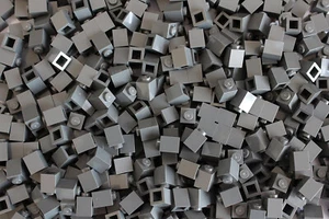 LEGO BRICKS 100 x DARK GREY 1x1 Pin From Brand New Sets Sent In a Sealed Bag - Picture 1 of 3