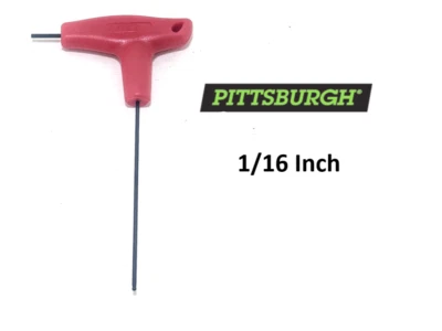 NEW PITTSBURGH T - HANDLE HEX KEY ALLEN SAE METRIC PICK SIZE SOLD INDIVIDUALLY - Image 1 of 4