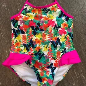 Jessica Simpson Girls Swimsuit NWT Size 4 - Picture 1 of 5