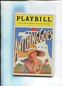 Broadway Theatre PLAYBILL 1988 ANYTHING GOES Patti LuPone Bill McCutcheon - Picture 1 of 2