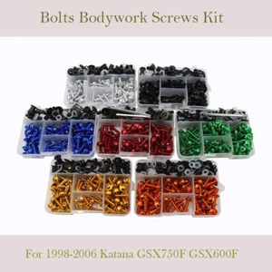 For 1998-2006 Katana GSX750F GSX600F Fairing Bolts Bodywork Screws Kit Nuts T - Foto 1 di 16