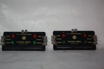 Vintage Pair of Marx Toys Train Remote Switch Control Panels - Image 1 of 4