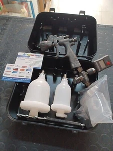 WALCOM MINI SPRAY GUN EGO CARBONIO 190 HVLP ø 1.2 "SAMURAI LIMITED EDITION" - Picture 1 of 6