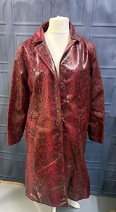 Handmade Faux Leather Snake Skin Coat - Picture 1 of 10