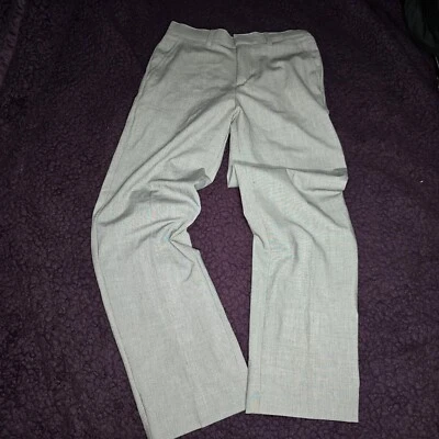 全新 Izod 平前弹力西装裤-男孩 10/大号-灰色-休闲裤,正式,制服 — 第 1/4 张图片