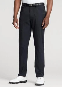 NEU $ 125 RLX RALPH LAUREN POLO GOLF 5-POCKET-HOSE SCHWARZ TAILLIERTE PASSFORM 38x32 38W - Bild 1 von 4