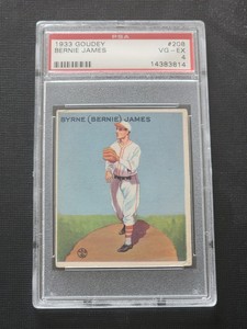 Bernie James 1933 Goudey PSA 4 VG-EX Baseball Card #208