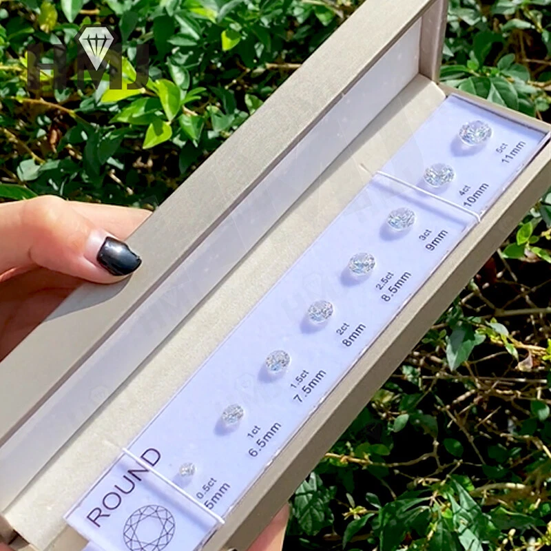 Juego de tabla comparativa tamaño anillo referencia 5A circonio cúbico herramienta de prueba con caja Foto 1 de 4