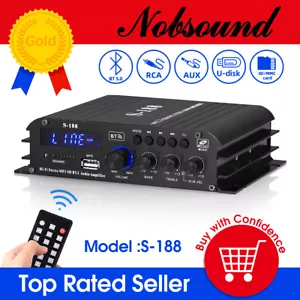 2.1 Kanal Digitaler Verstärker Stereo Audio Bluetooth Empfänger Desk Amplifier - Bild 1 von 8
