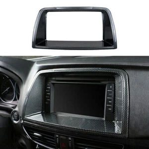 FOR Mazda 6 Atenza 2014-2016 Carbon Fiber Central Console Navigation Panel Trim - Picture 1 of 4