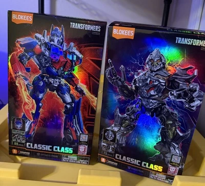 BLOKEES TRANSFORMERS CLASSIC CLASS OPTIMUS PRIME & MEGATRON 2007 Movie 2 Figures - Image 1 of 4