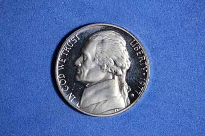 1977 S PROOF Jefferson níquel #K57821 - Imagem 1 de 2