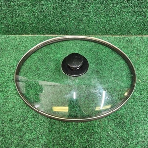 Crock Pot Slow Cooker 11" x 9” Oval Glass REPLACEMENT LID Black Handle Knob - Picture 1 of 4