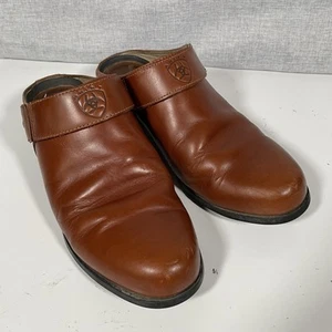 Ariat Slingback Mule Women’s Size 8 Brown Leathers Shoes Comfort Clogs - Picture 1 of 14