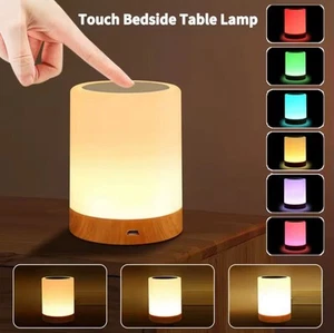LED Night Light Lamp 13 Color Remote Control Dimmable Desk Light For Bedroom - Picture 1 of 6
