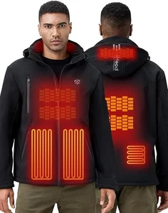 Beheizbare Herrenjacke mit 12V Akkupack wasserdichte Winter Outdoor Jacke - Bild 1 von 6