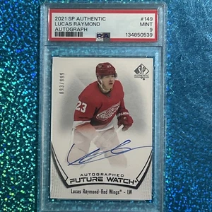 PSA 9 - 2021-22 SP Auténtico #149 LUCAS RAYMOND Future Reloj Automático/999 - Imagen 1 de 6