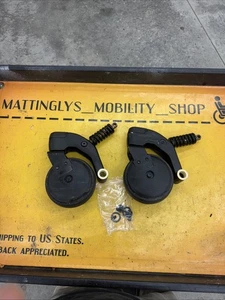 🥇Quantum 6 Q6 Edge 3 Stretto  Wheelchair-REAR ARM & CASTERS ASSEMBLY SET *L@@K* - Picture 1 of 12