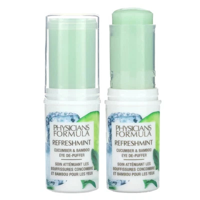 RefreshMint, Cucumber & Bamboo Eye De-Puffer, 0.45 oz (12.8 g) - Image 1 of 4