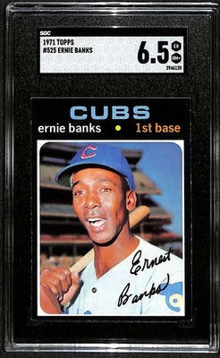1971 Topps #525 Ernie Banks HOF  SGC 6.5 EXMT+ C101422 - Image 1 of 3