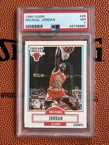 1990-91 Fleer Michael Jordan #26 PSA 7 - Graded - Picture 1 of 2