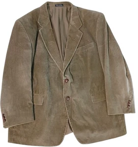  Chaqueta Blazer Monsieur Adolfo Pana Verde Oliva 46S Abrigo Deportivo Algodón - Imagen 1 de 13