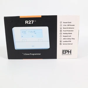 EPH Wired Central Heating & Hot Water Programmer 7 Day, 5/2 Day, 24 Hour R27 V2 - Picture 1 of 18