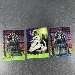 BATMAN MASTER SERIES CHROMIUM INSERT 2 CARD SET JOKER + CLEARCHROME SKYBOX 1995 - Picture 1 of 17