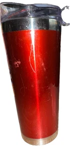 Gebrauchter WAWA 24 Unzen Reisebecher Rot Kaffee Getränk Tasse Becher mit Deckel Tragering - Bild 1 von 11