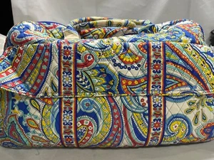 Vera Bradley Marina Paisley Pattern Grand Weekend Traveler Bag w/Trolly Sleeve - Picture 1 of 12