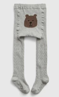 Baby Gap Toddler Cable-Knit Footed Leggings Brannan Bear Bottom  Size 2-3yrs NWT - Image 1 of 2