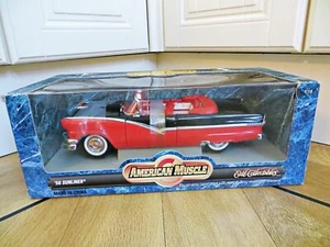 ERTL AMERICAN MUSCLE 7258 'Ford Sunliner 1956'. ROJO/NEGRO. 1:18 sin usar, en caja/en caja - Imagen 1 de 6