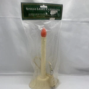 Vintage Electric Window Candle Light Christmas Wax Drip Memorial Lamp Candolier - Picture 1 of 6