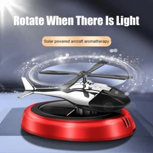 *Solar Powered Hubschrauber Lufterfrischer Auto Flugzeug Ornament Duft 2025 - Bild 1 von 20