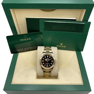 Rolex Explorer 124273 Stahl 18k Gelbgold Black Zifferblatt Automatische Uhr 2022 - Bild 1 von 4