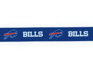 BUFFALO BILLS 7/8" GROSGRAIN RIBBON 1, 3, 5, 10 YARDS NFL FOOTBALL SHIP FROM USA - Picture 1 of 1