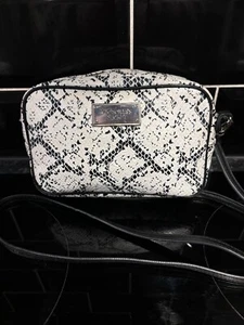 Victoria Secret Faux Snake Print Silver Across The Body / Shoulder Bag - Picture 1 of 6