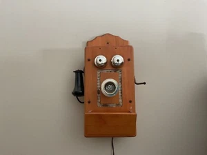 Teléfono de pared de madera modelo RT-200 Masters Art Inc de colección Yonkers NY enciende - Imagen 1 de 18