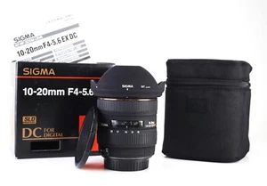 Sigma EX DC 10-20mm HSM F4-5.6 Zoom Lens Canon EF-S F&R Lens Caps & Hood Boxed - Picture 1 of 18