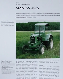 MAN AS Traktor Bild Artikel Blatt vergriffen Bauernhof Wandbild Deko Aufsteller - Bild 1 von 1