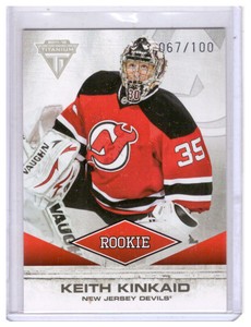 Keith Kinkaid 2011-12 Panini Titanium ROOKIE Spectrum Parallel Card #162 /100