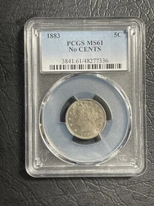 1883 Liberty/V níquel sin centavos PCGS MS61 - Imagen 1 de 5