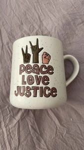 It's A Good Day for a Good Day "Peace Love Justice" 16 OZ NUEVO SIN ETIQUETAS - Imagen 1 de 4