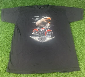 Camisa para hombre Harley Davidson Black Eagle Graphic New York 2XL motocicleta G02 - Imagen 1 de 9