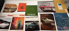 Lot of Dodge Chrysler Automobile Dealership Sales Car Brochures - 1960s & 1970s