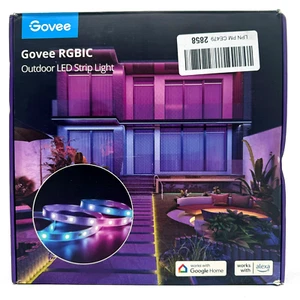 Govee 36 Watts 32.8 Feet Smart Outdoor Strip Lights RGBIC Lights Model H6172 - Picture 1 of 5