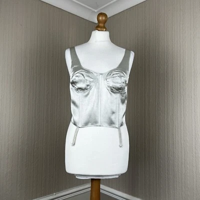 Zara шампанское золото укороченный корсет верхнее белье сексуальный с ЯРЛЫКАМИ большой регулируемый - Изображение 1 из 4